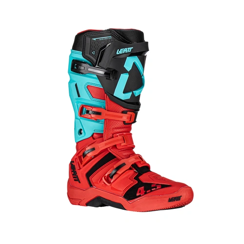 Leatt 4.5 Boots - Red/Fuel/Black - 12 - SKU:L3023050455