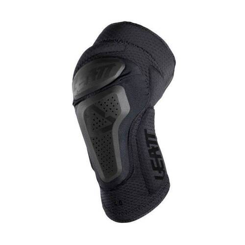 Leatt 3DF 6.0 Black Knee Guard - Unisex - 2X-Large - Adult - Black - SKU:L5018400472