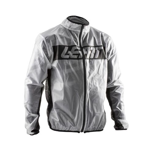Leatt RaceCover Translucent Jacket - Unisex - Small - Adult - Clear/Black - SKU:L5020001010