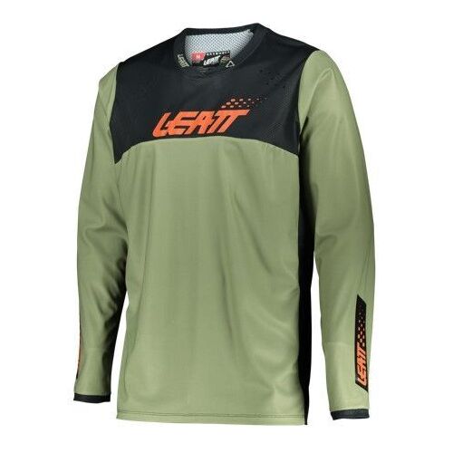 Leatt 2022 Moto 4.5 Enduro Cactus Jersey - Unisex - Medium - Adult - Green - SKU:L5022030221