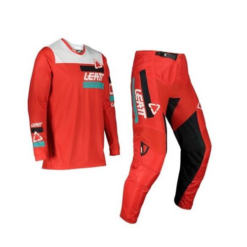 Leatt 2022 Moto 3.5 Red Ride Kit - Unisex - 2X-Large/38 - Adult - Red - SKU:L5022040425