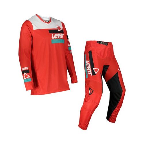 Leatt 2022 Youth Moto 3.5 Ride Kits - Red - M - SKU:L5022040463