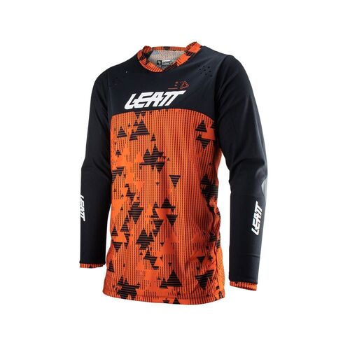 Leatt 2023 4.5 Enduro Jersey - Black/Orange - M - SKU:L5023031701