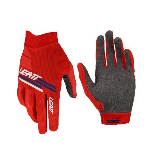 Leatt 2022 Moto 1.5 Gripr Red Gloves - Unisex - Medium - Adult - Red - SKU:L6022050591