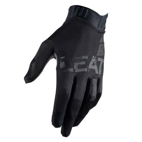 Leatt 2022 Youth Moto 1.5 Black Gloves - Unisex - 2X-Small - Youth - Black - SKU:L6022050610