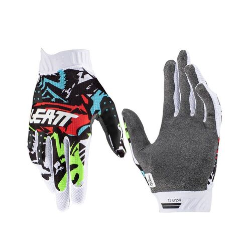 LEATT 2023 1.5 YOUTH GLOVES ZEBRA 2XS - SKU:L6023041400