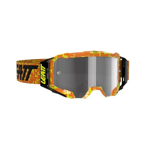 Leatt Velocity 5.5 Neon Orange and Light Grey Goggles 58% - SKU:L8020001055