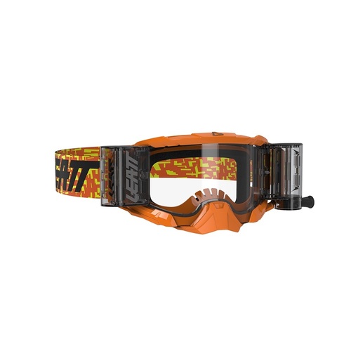 Leatt Velocity 5.5 Neon Orange and Clear Roll-Off Goggles 83% - SKU:L8020001085
