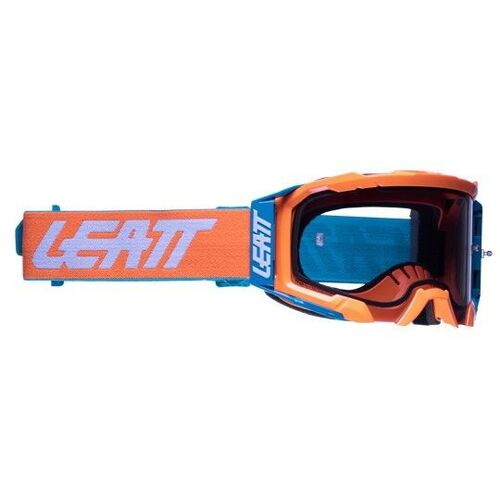 Leatt 2022 Velocity 5.5 Neon Orange Light Grey 58% Goggles - SKU:L8022010370