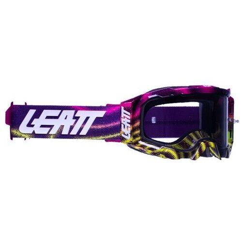 Leatt 2022 Velocity 5.5 Zebra Neon Light Grey 58% Goggles - SKU:L8022010410