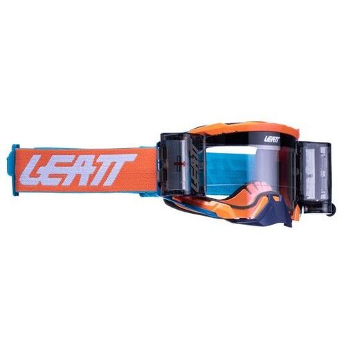 Leatt 2022 Velocity 5.5 Roll-Off Neon Orange Clear 83% Goggles - SKU:L8022010430