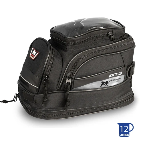 Motodry ZXT-3 Eco Series Tank Bag 12L - Black