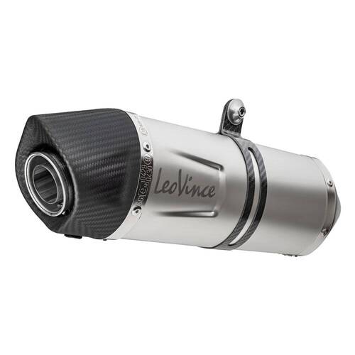 LeoVince LV One Evo Slip On Silencer - Stainless - BMW R 1200 GS|GS Adventure 17-18 - SKU:LVSO14216E