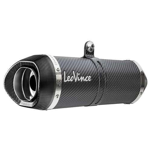 LeoVince LV One Evo SC Slip On Silencer - Carbon - Triumph Street Triple 765 S|SA2|R|R LRH|RS 17-22 - SKU:LVSO14289E