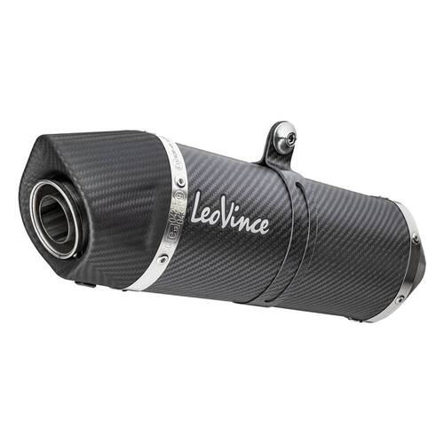 LeoVince LV One Evo Slip On Silencer - Carbon - KTM 390 Adventure 20-23 - SKU:LVSO14347E