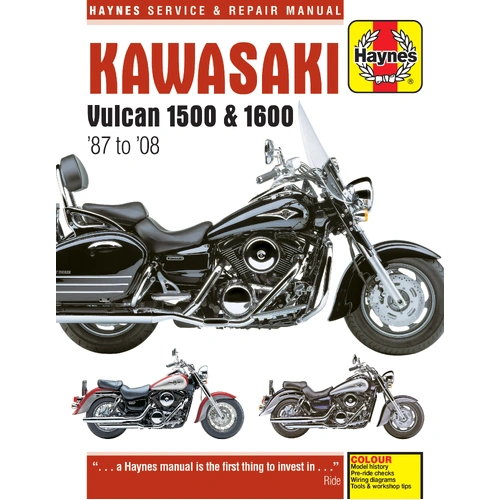 Haynes Repair Manual - Kawasaki Vulcan 1500 & 1600 87-08