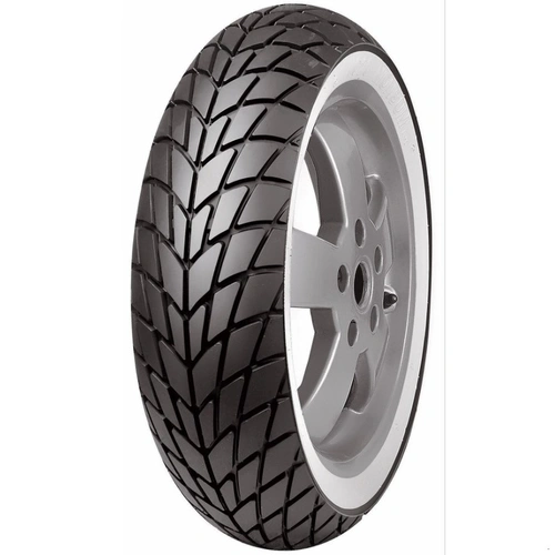 Mitas MC20 Monsum 45L TL Front/Rear Scotter Tyre (Mud/Wet DOT) - White Wall - 100/70-11
