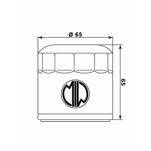 Miw Oil Filter Be12001 - Hf553 - Benelli