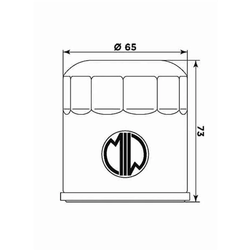 Miw Oil Filter Bu10003 - Hf177 - Buell