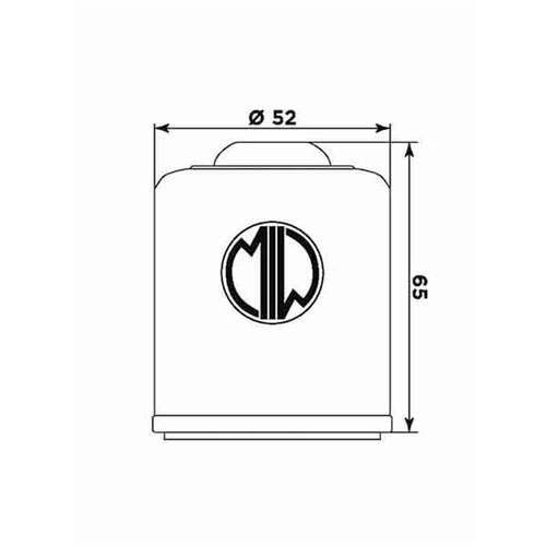 Miw Oil Filter P5001 - Hf183 - Aprilia/Piaggio/Vespa