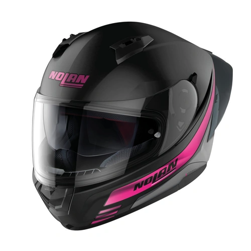 Nolan N60-6 Sport Outset Helmet - Flat Black/Pink - S - SKU:NHN606S02356