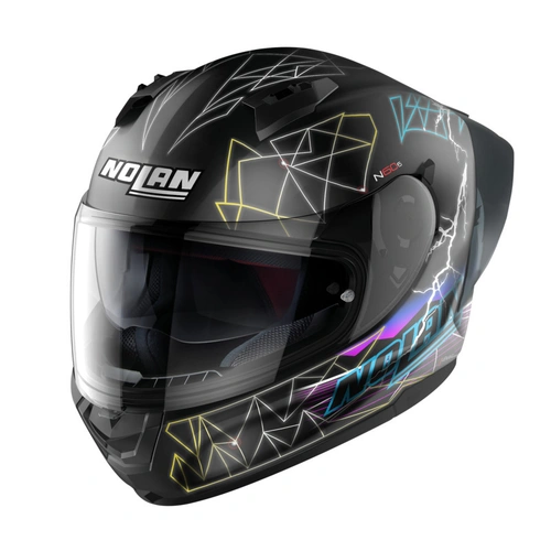 Nolan N60-6 Sport Raindance Helmet - Flat Black/Multi Colour - XL - SKU:NHN606S02662