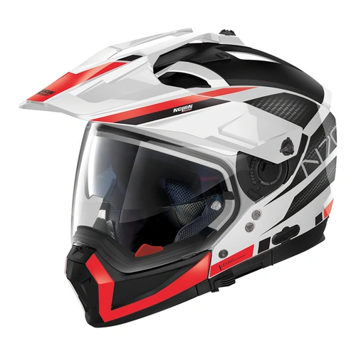 Nolan N70-2 X Adventure Earthquake Helmet - White/Red/Black - XS - SKU:NHN702X04954
