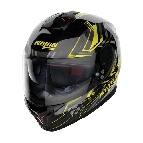 Nolan N80-8 Turbolence Helmet - Black/Yellow - XS - SKU:NHN80807854
