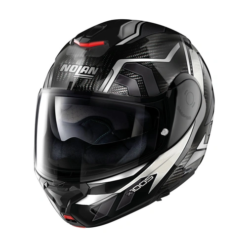 Nolan X-1005 UC Flip Up Sandglass Helmet - Carbon White/Grey