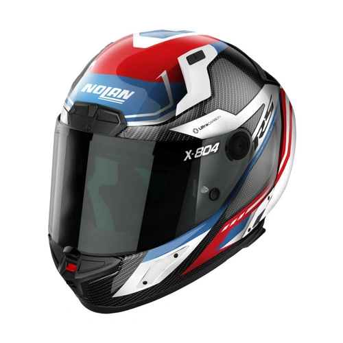Nolan X-804 RS Maven Helmet - Carbon/Red/White/Blue