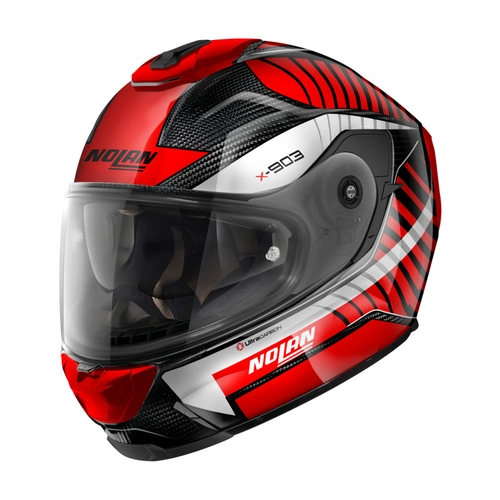 Nolan X-903 UC Starlight Helmet - Carbon/Red/White