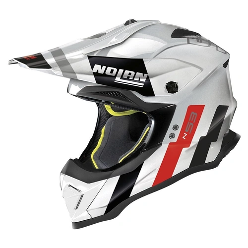 Nolan N-53 Sparkler Helmet - White/Black/Red