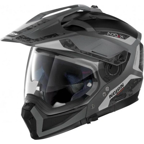 Nolan N70-2 Torpedo N-Com Helmet - Grey/Black - M - SKU:NLN702X6341