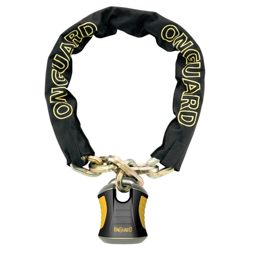 Onguard Beast Chain & Lock - Black/Gold - 12mm X 180cm