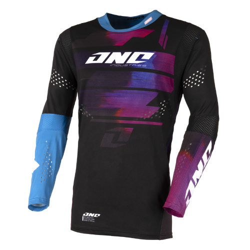 One Industries X197 MX Jersey - Flare Black/Multi - S - SKU:OIQ0020102