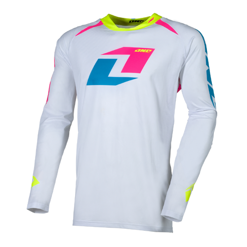 One Industries Youth X297 MX Jersey - Miami White - YS - SKU:OIQ1118002