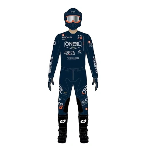 Oneal 2026 Element Brand V.26 MX Jersey - Navy Blue/Grey - S - SKU:ON0070002