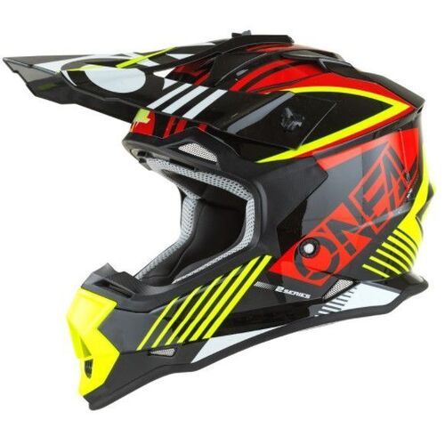 Oneal 2022 Youth 2 Series Rush V.22 Red Neon Yellow Helmets - Unisex - Small - Youth - Red/Yellow - SKU:ON0200301