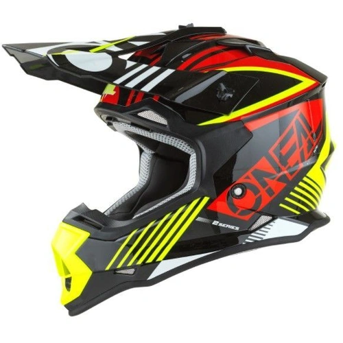 Oneal Youth 2SRS Rush V.22 Helmet - Red/Neon Yellow - M - SKU:ON0200302
