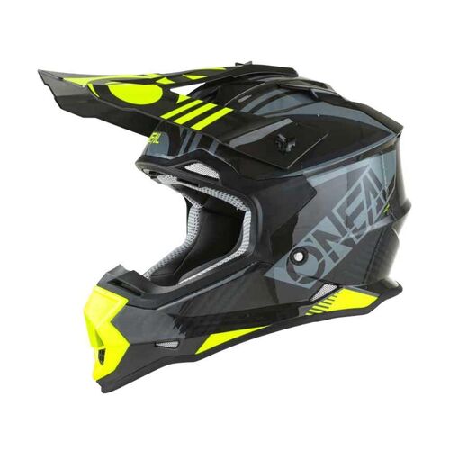 Oneal 2022 Youth 2 Series Rush V.22 Grey Neon Yellow Helmets