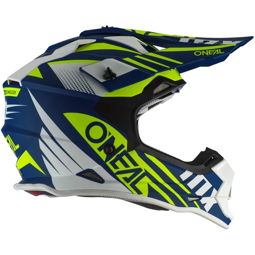 Oneal 2 Series Spyde Blue White and Yellow Helmet - SKU:ON0200406