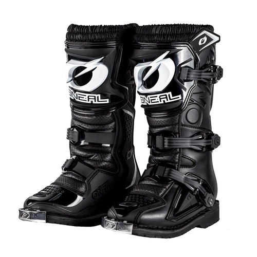 Oneal 2023 Youth Rider Pro Black Boots - Unisex - 1 - Youth - Black - SKU:ON0335101