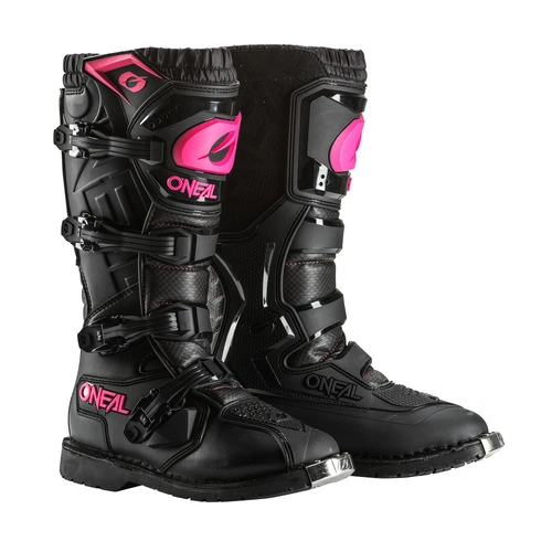 Oneal Rider Pro Girls Youth Boots - Black/Pink