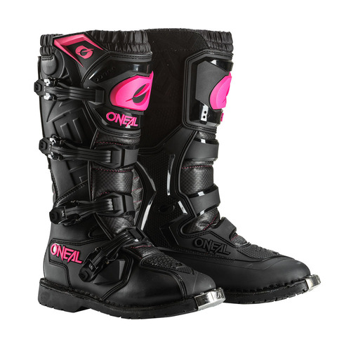 Oneal 2023 Girls Youth Rider Pro Black Pink Boots - Women Specific - 3 - Youth - Black/Pink - SKU:ON0335703
