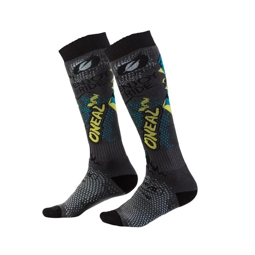 Oneal Pro MX Villain Sock - Grey/Multi