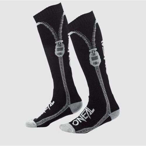 Oneal Pro MX Zipper Black Socks - SKU:ON0356760