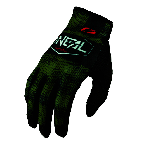 Oneal Mayhem Covert Black Green Gloves - Black - Small - Adult  - SKU:ON0385008