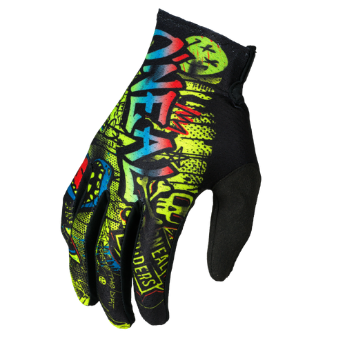 Oneal 2026 Matrix Youth Rancid V.26 MX Gloves - Black/Neon Yellow - XS - SKU:ON0391401