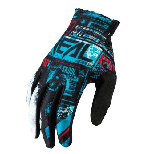 Oneal 2022 Matrix Ride Black Blue Gloves - Unisex - Small - Adult - Black/Blue - SKU:ON0391628