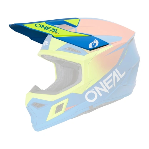 Oneal 2026 3SRS Youth Peak Solid V.26 MX Peak - Blue/Neon Yellow